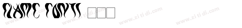 FLAME FONTS字体转换